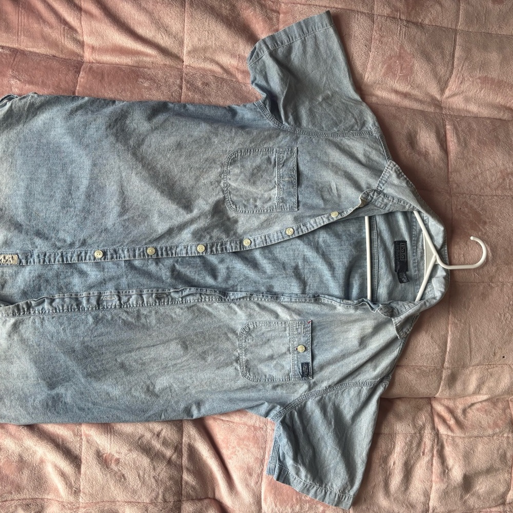 Polo by Ralph Lauren Light Blue Casual Button Down Shirt
